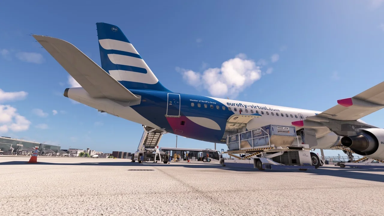 EuroFly aircraft during boarding