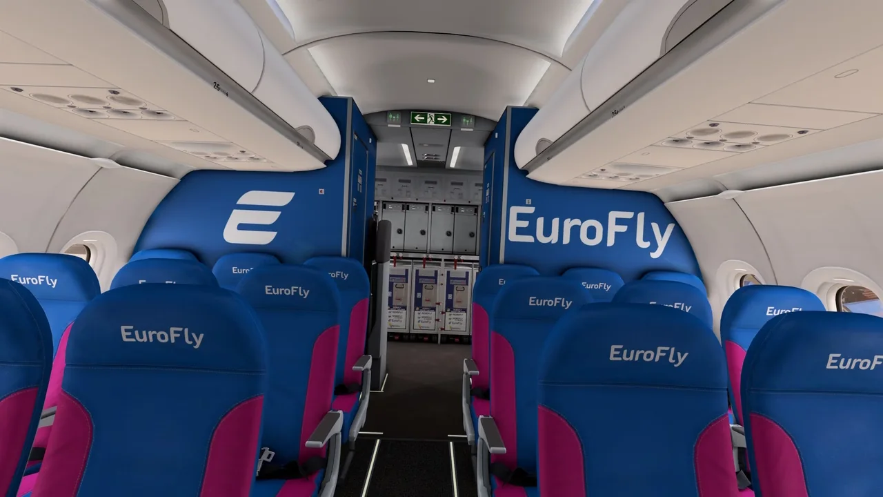 EuroFly cabin interior