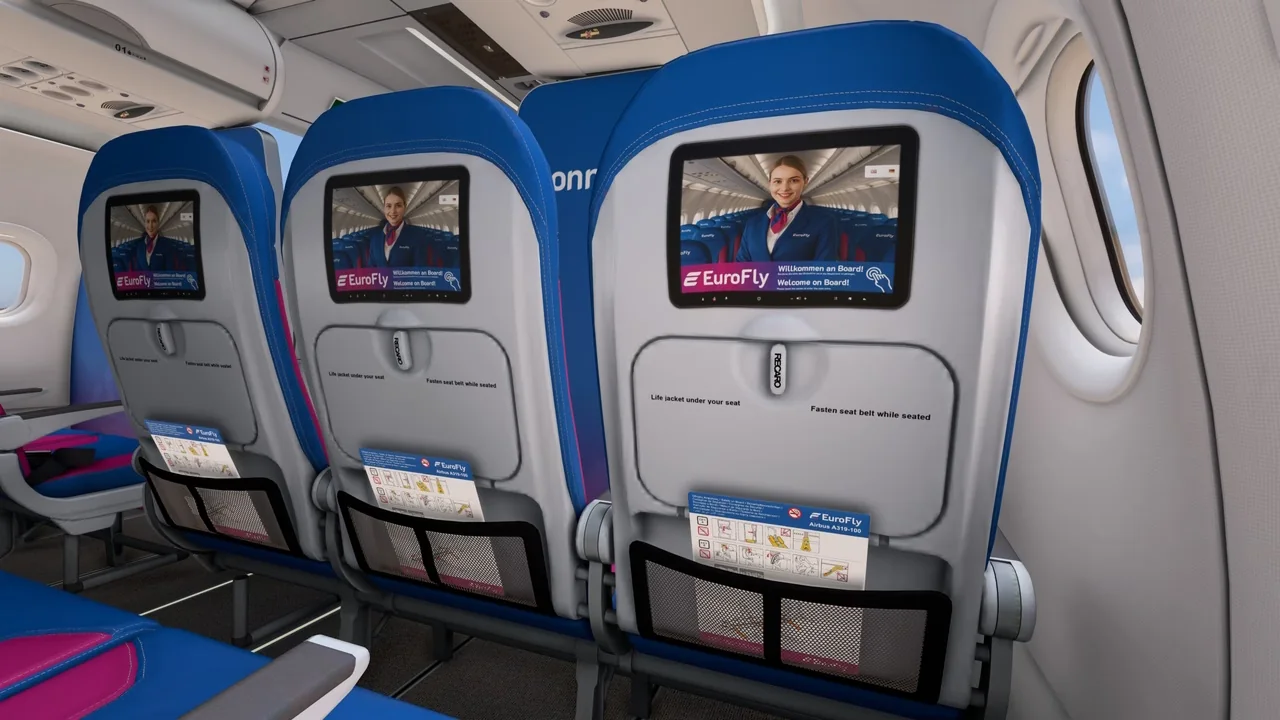 EuroFly cabin seats
